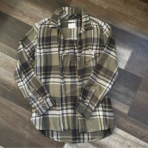 American Eagle Army Green / Olive Flannel